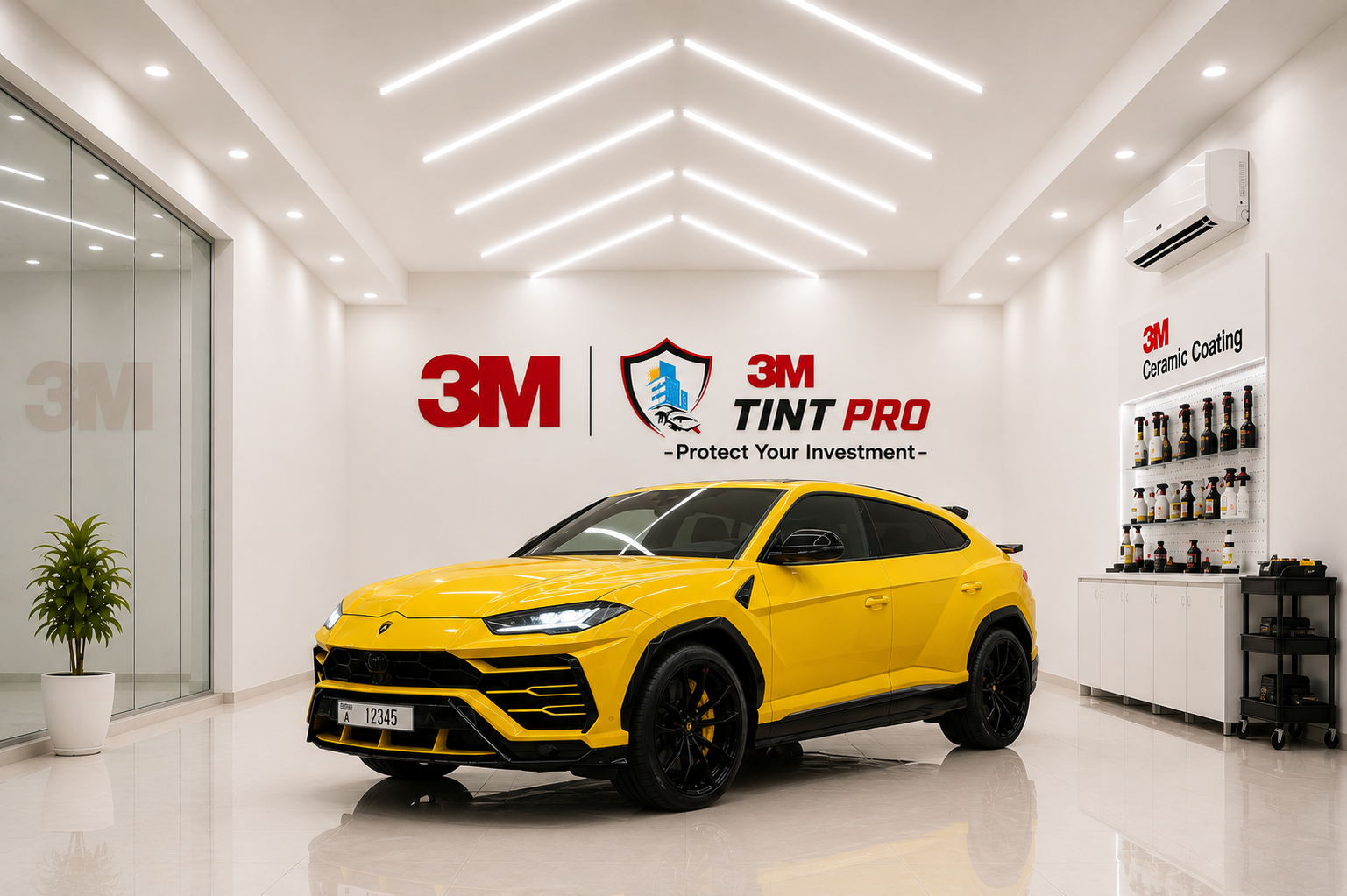 Lamborghini Urus PPF & 3M Tinting